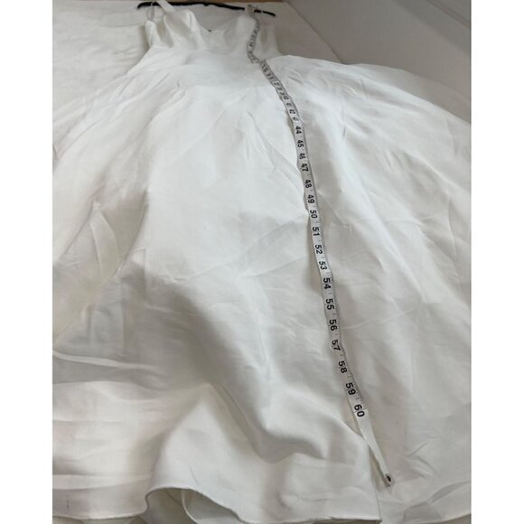 NWOT w/Defect IEENA FOR MAC DUGGAL Size 6 Empire Waist Ballgown White MSRP$398 - Picture 8 of 16